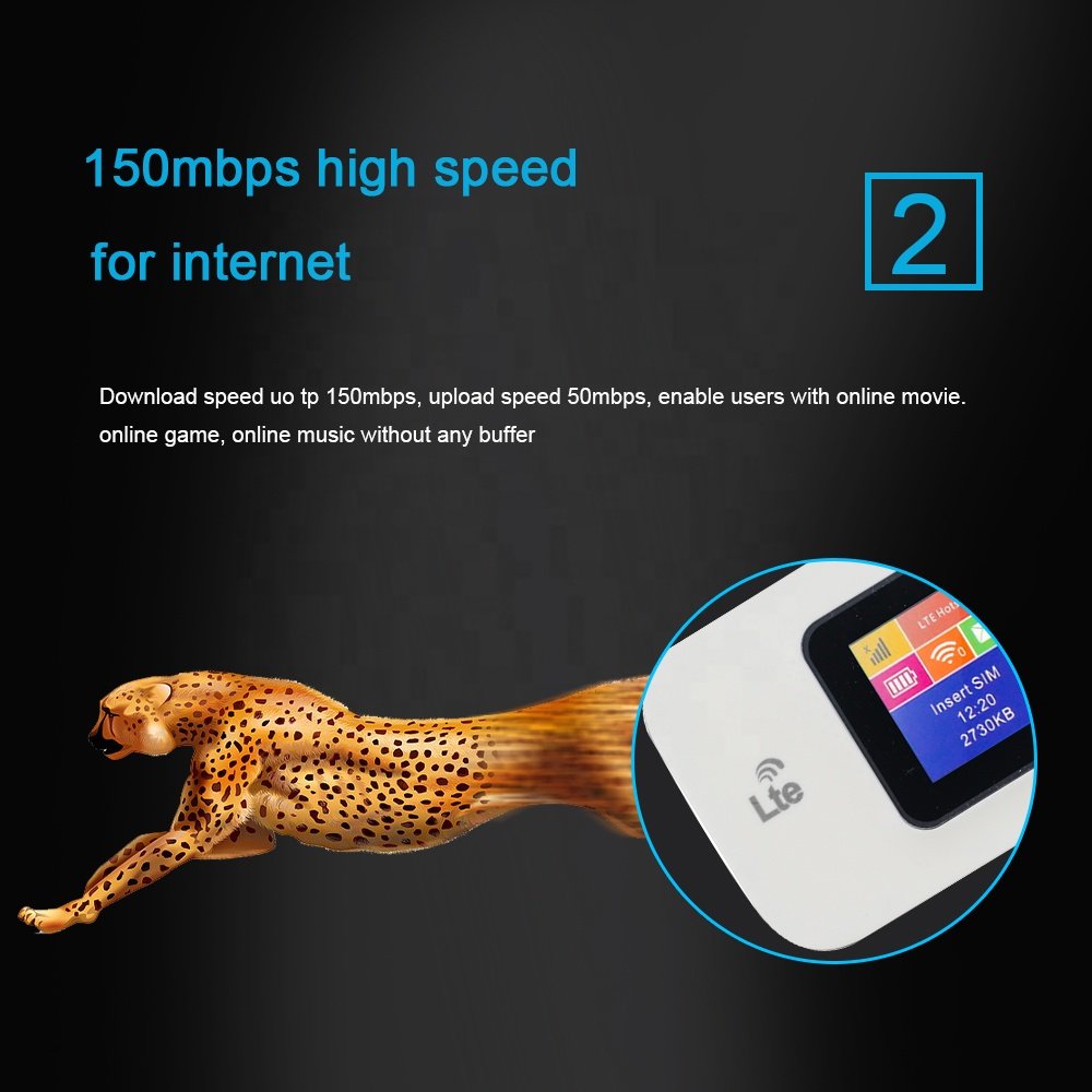 ALLINGE XYY665 Portable Wifi Router E5785 Hotspot 4g Sim Router Support B1/3/5/7/8/20/38/39/40/41